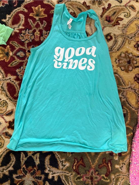 Dutch Bros Tops - Dutch Bros Teal "Good Vibes" Tank Top
